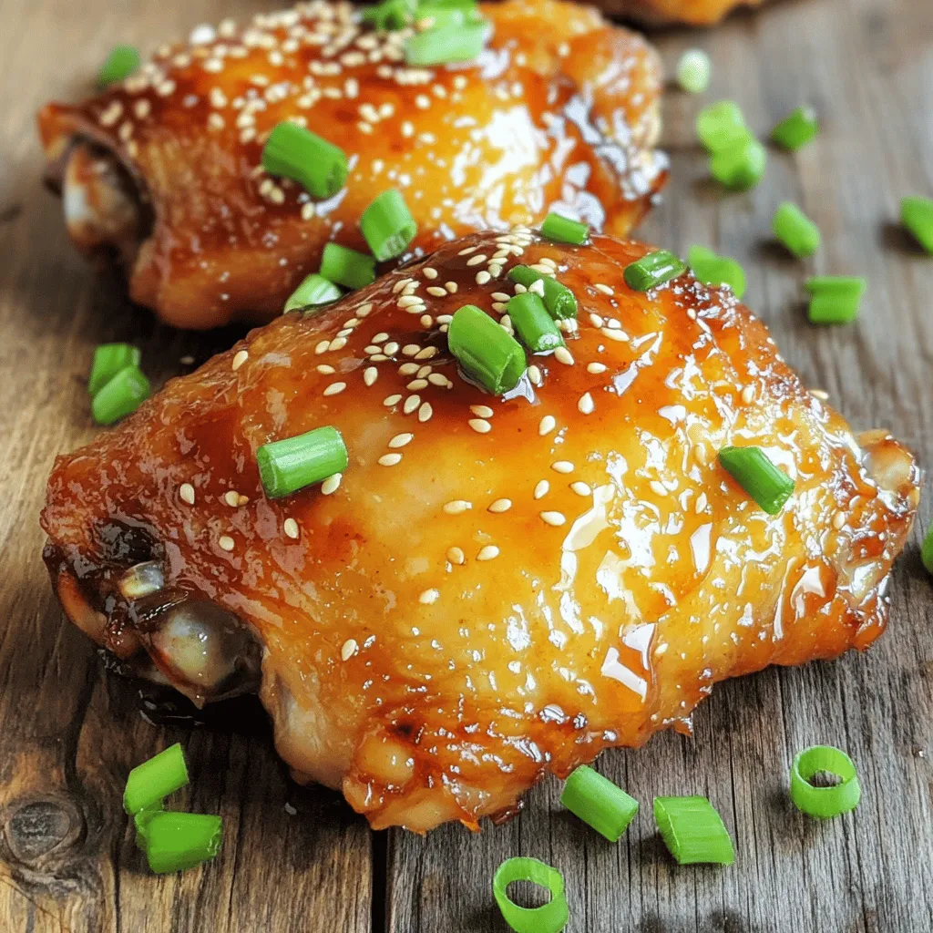 Spicy Honey Garlic Chicken Thighs Flavorful Delight