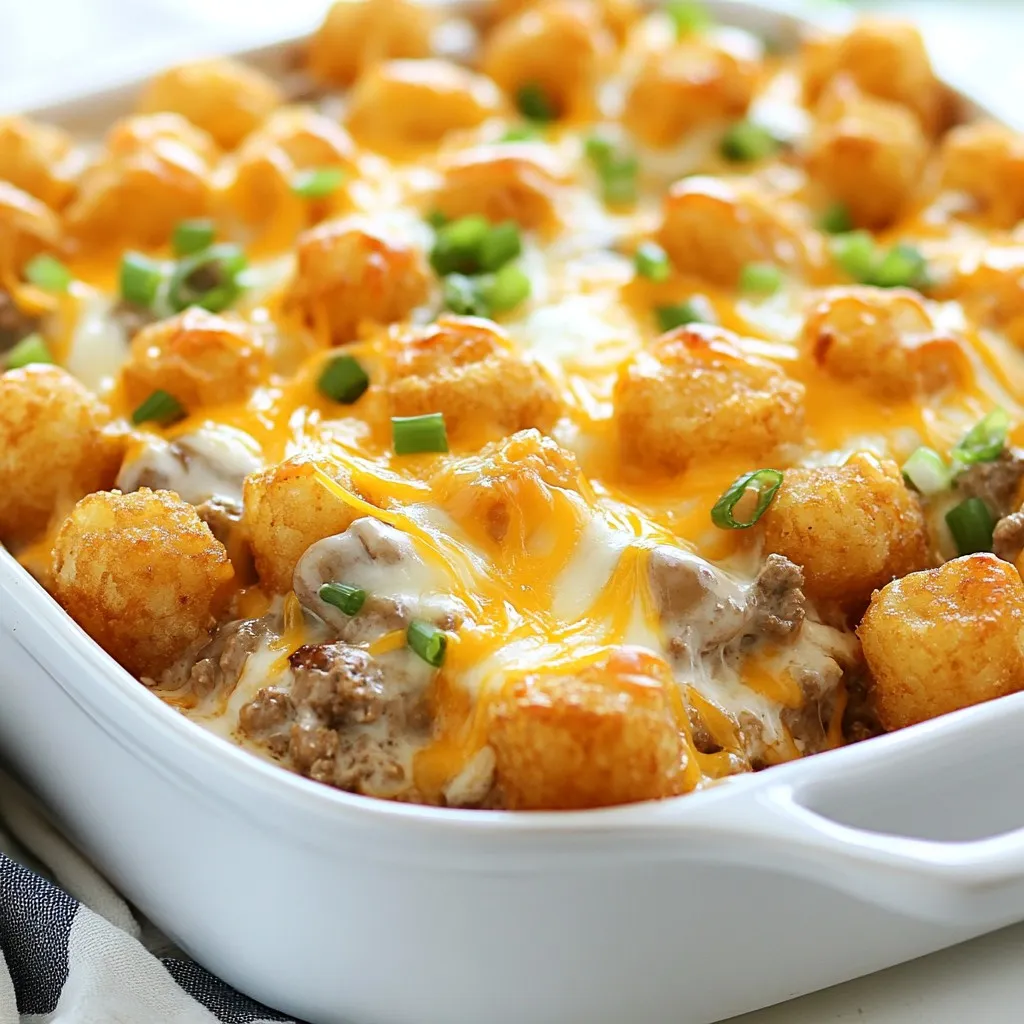 Cheesy Tater Tot Casserole Simple and Comforting Meal