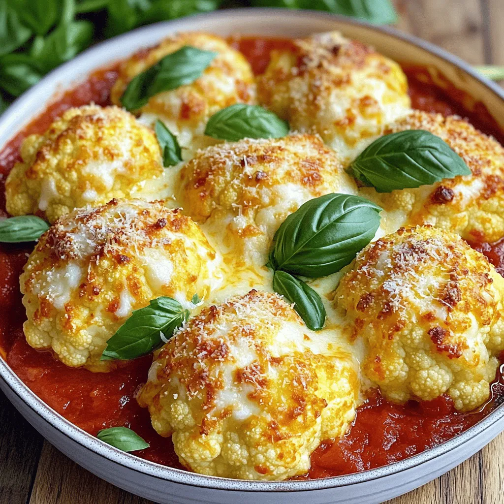 Baked Cauliflower Parmesan Delightfully Cheesy Dish