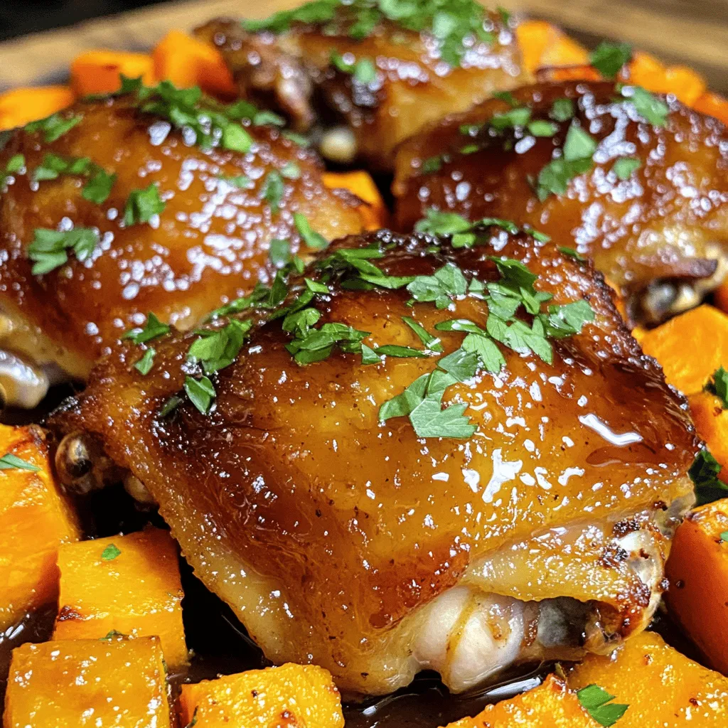 Honey Garlic Chicken &#038; Sweet Potatoes Sheet Pan Delight