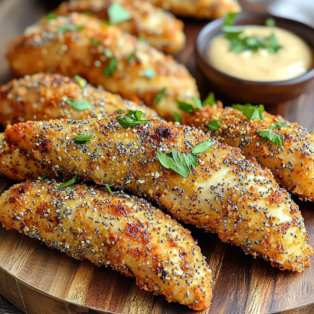 Air Fryer Everything Bagel Chicken Tenders Recipe