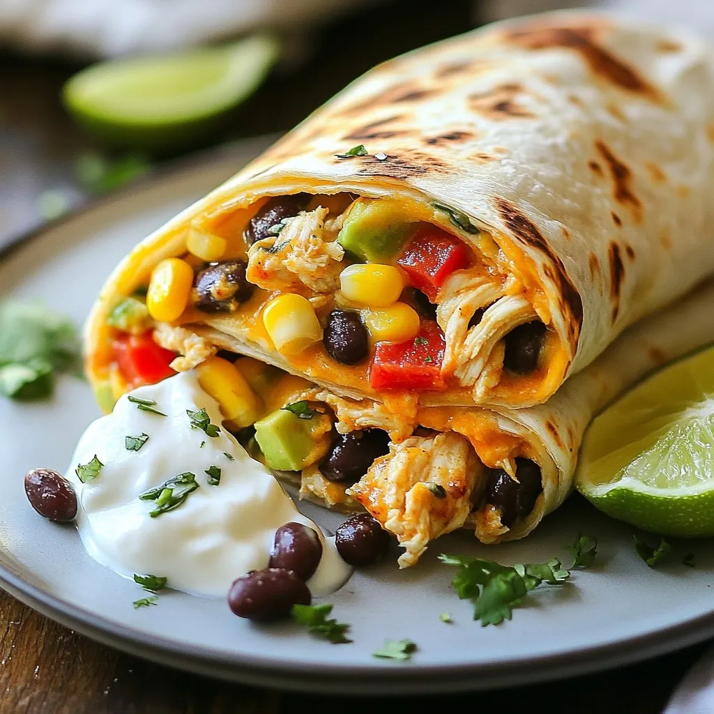 Savory Southwest Chicken Wraps Easy and Flavorful Meal