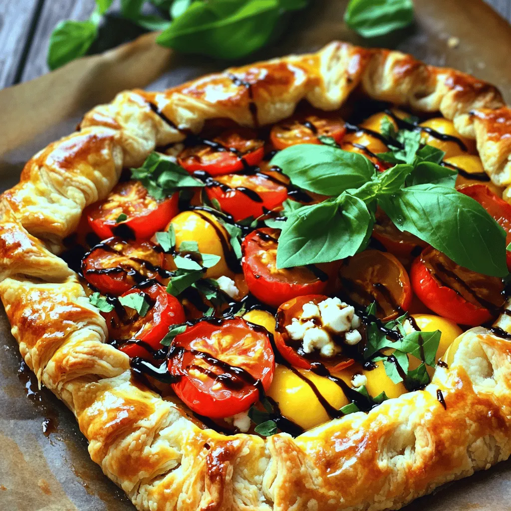 Cherry Tomato and Cheese Galette Savory Delight