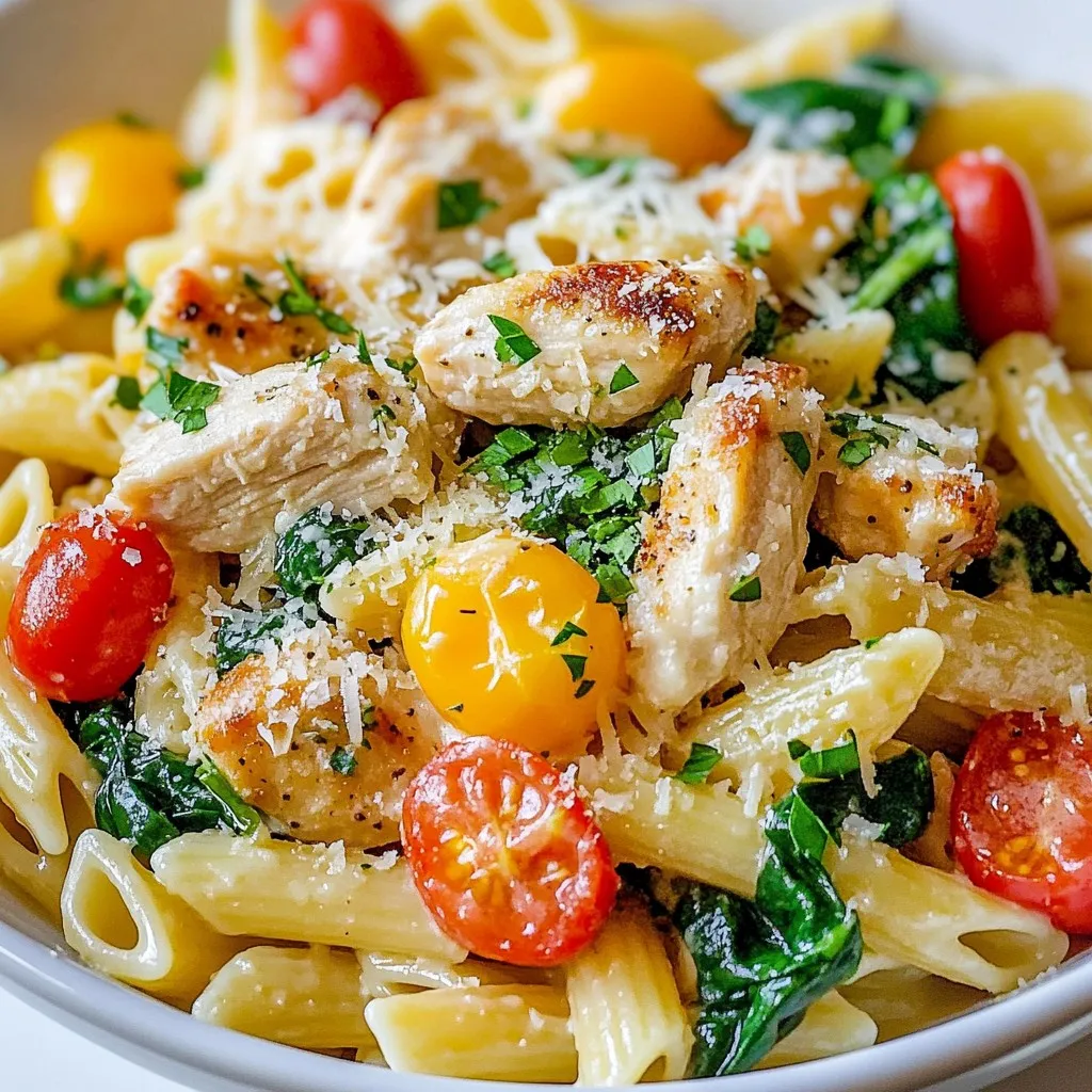 Creamy Chicken Ranch Pasta Quick and Easy Recipe