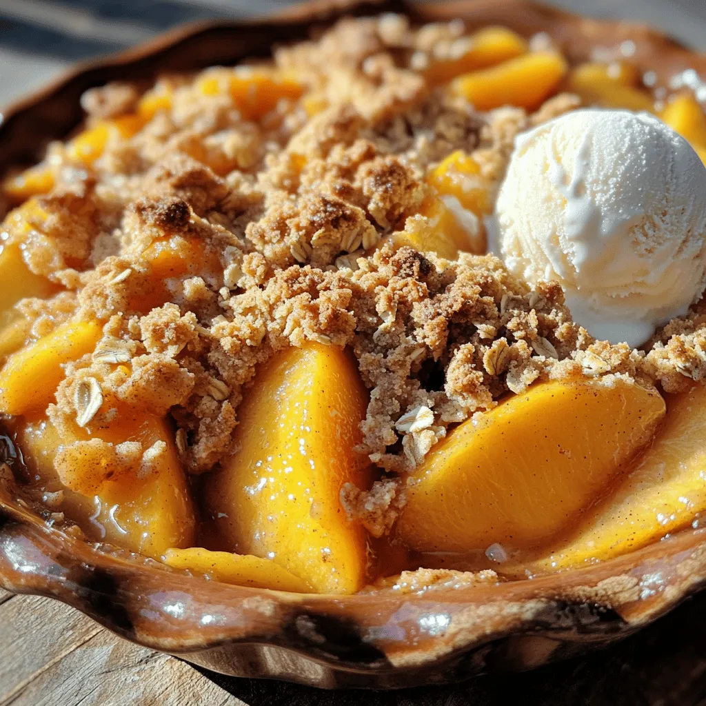 Peach Crumble Delightfully Simple and Tasty Recipe