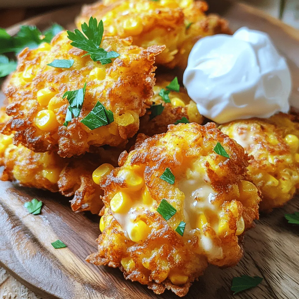 Delicious Cheesy Corn Fritters Recipe Simple and Tasty
