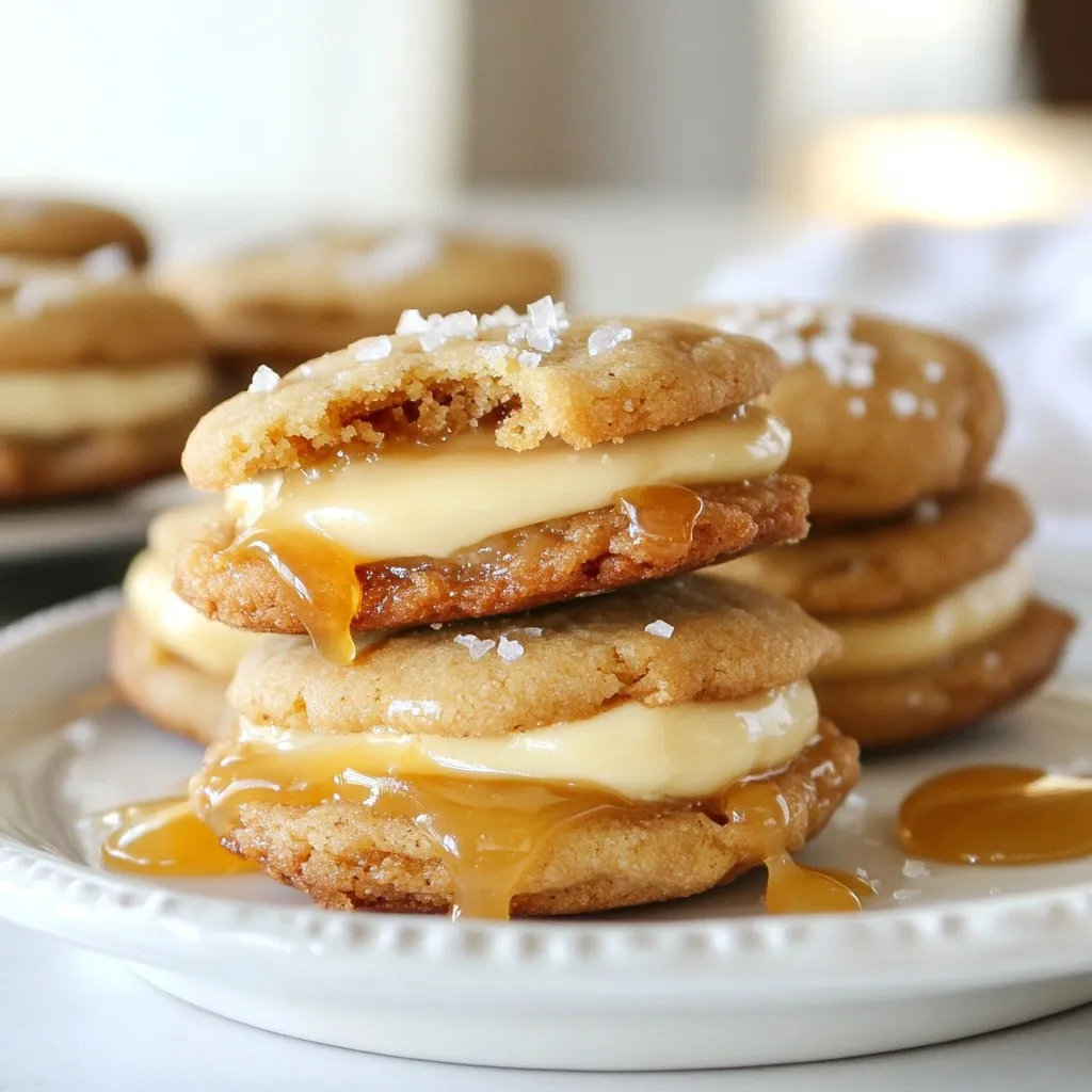 Copycat Crumbl Salted Caramel Cheesecake Cookies Delight