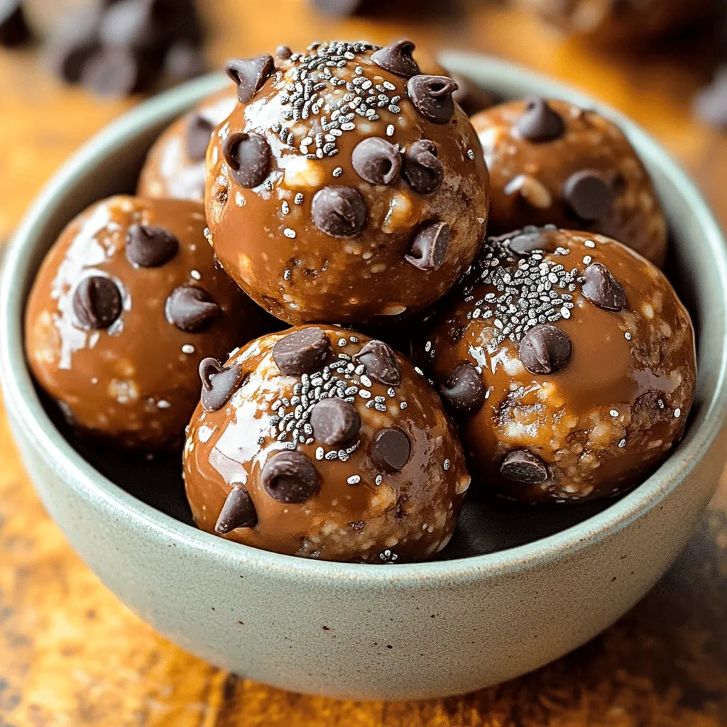 Chocolate Peanut Butter Energy Balls for a Boost
