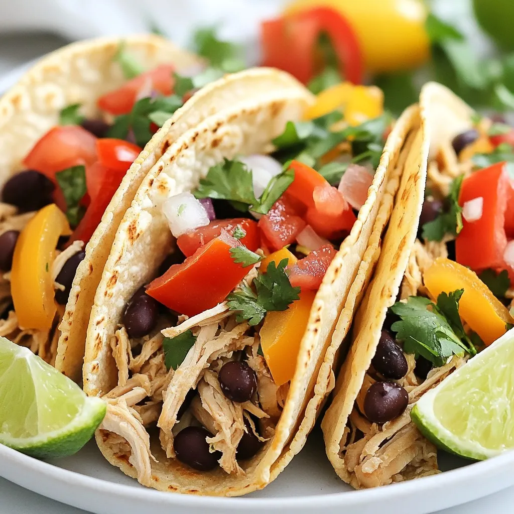 Slow Cooker Healthy Chicken Tacos Flavorful Meal Idea
