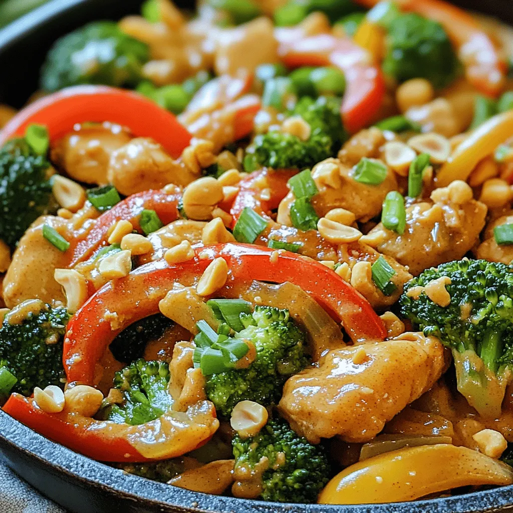 Thai Peanut Chicken Stir-Fry Flavorful Dinner Delight