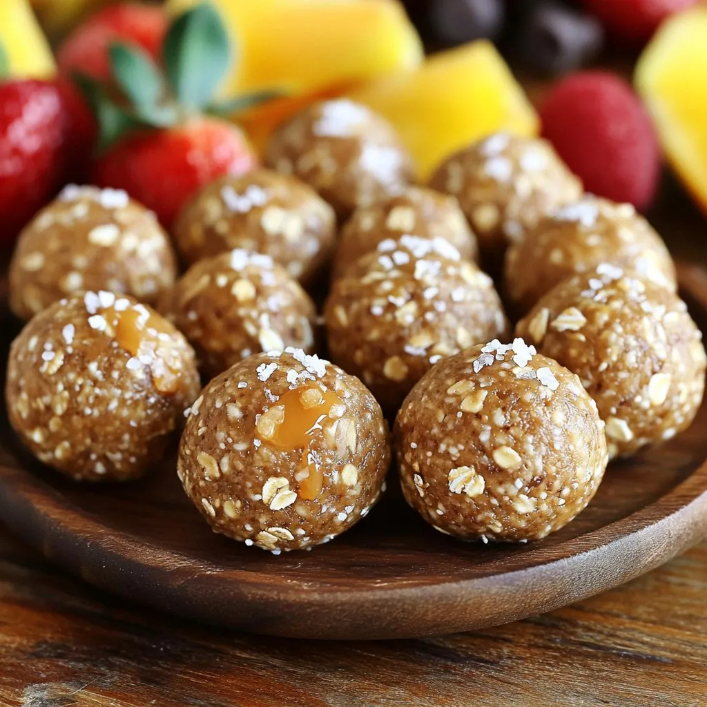 No-Bake Salted Caramel Protein Balls Delightful Snack