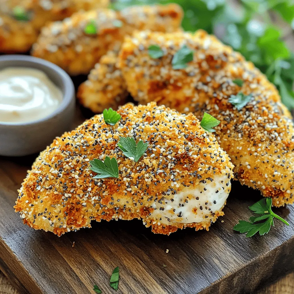 Air Fryer Everything Bagel Chicken Tenders Delight