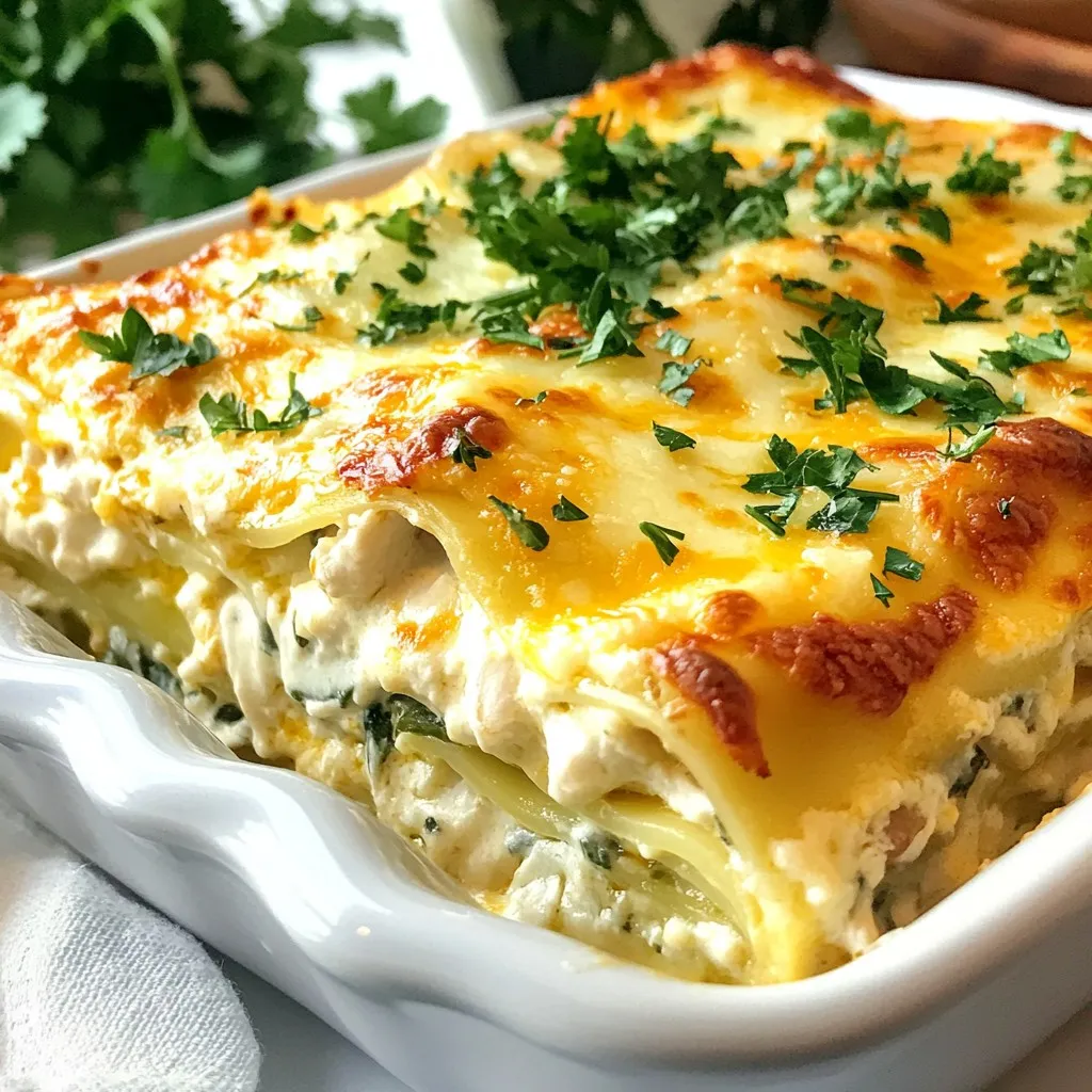Protein Chicken Alfredo Lasagna Flavorful Casserole