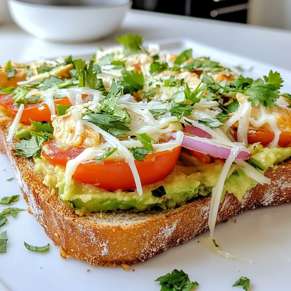 Chicken Avocado Melt Flavorful and Easy Recipe