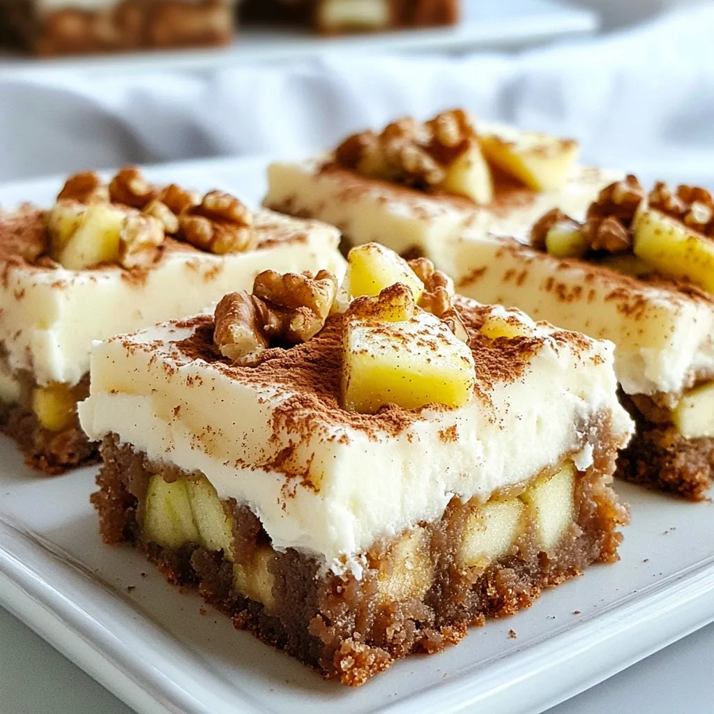 Cinnamon Apple Blondies with Cream Cheese Frosting Simple