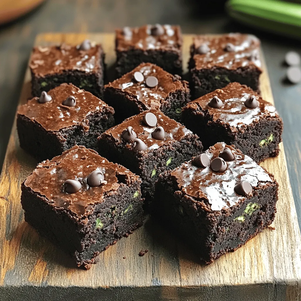 Vegan Zucchini Brownies Rich and Fudgy Delight