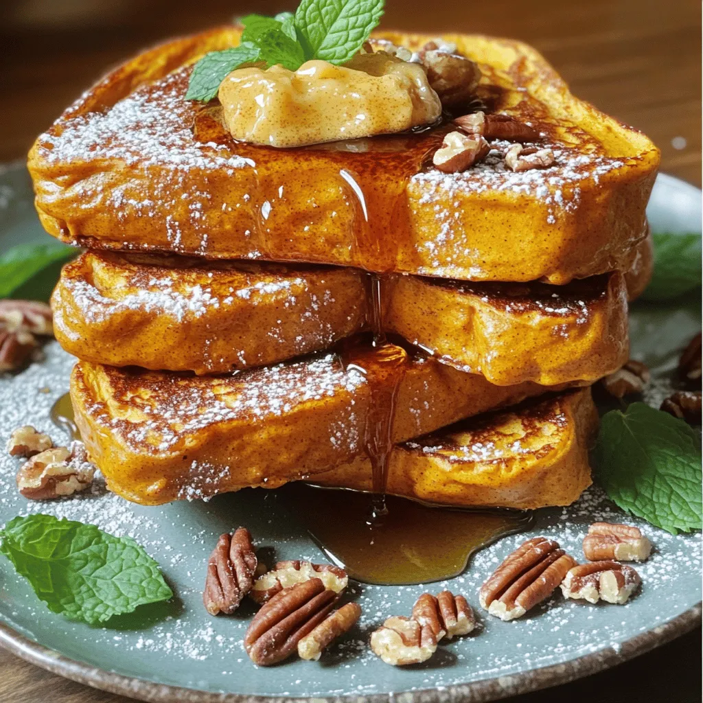 Pumpkin French Toast with Cinnamon Butter Delight