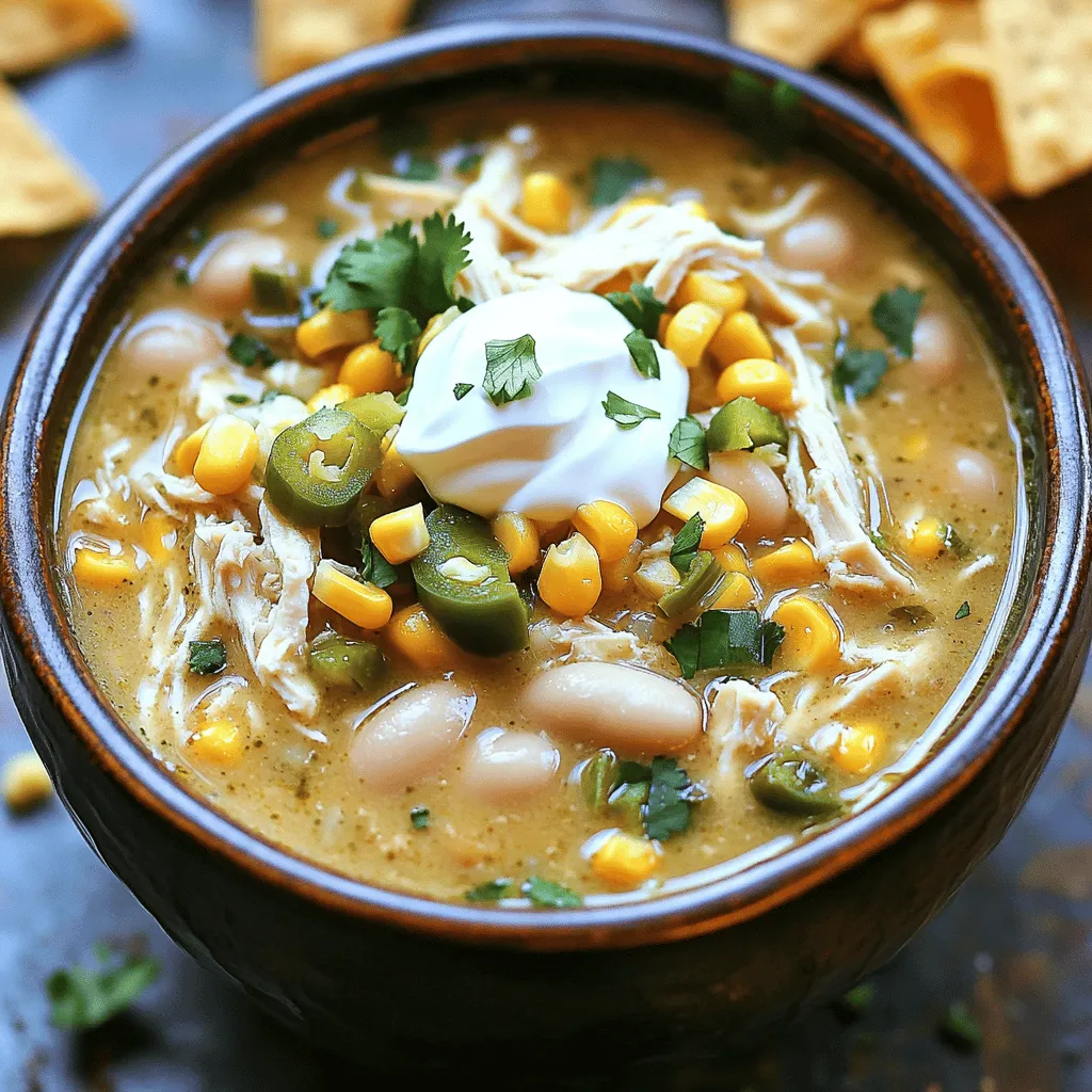 Creamy Crockpot White Chicken Chili Flavorful Delight