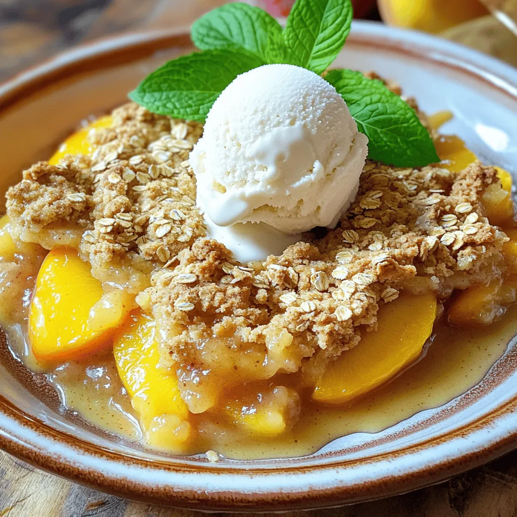 Peach Crisp Delightful Summer Dessert Recipe