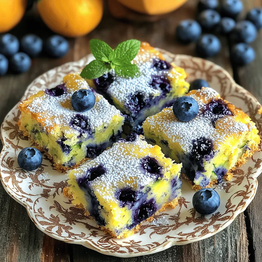 Delicious Blueberry Zucchini Squares Easy to Make