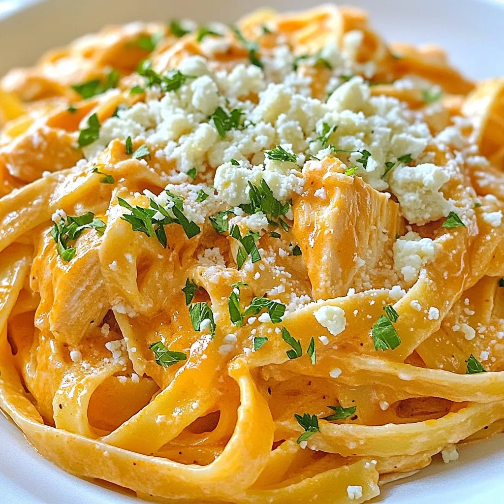 Buffalo Chicken Alfredo Pasta Flavorful Comfort Meal
