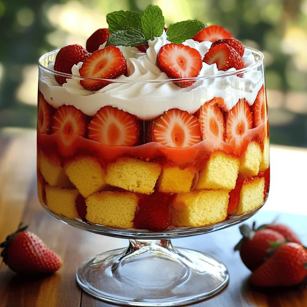 Strawberry Shortcake Trifle Delightful Layered Treat