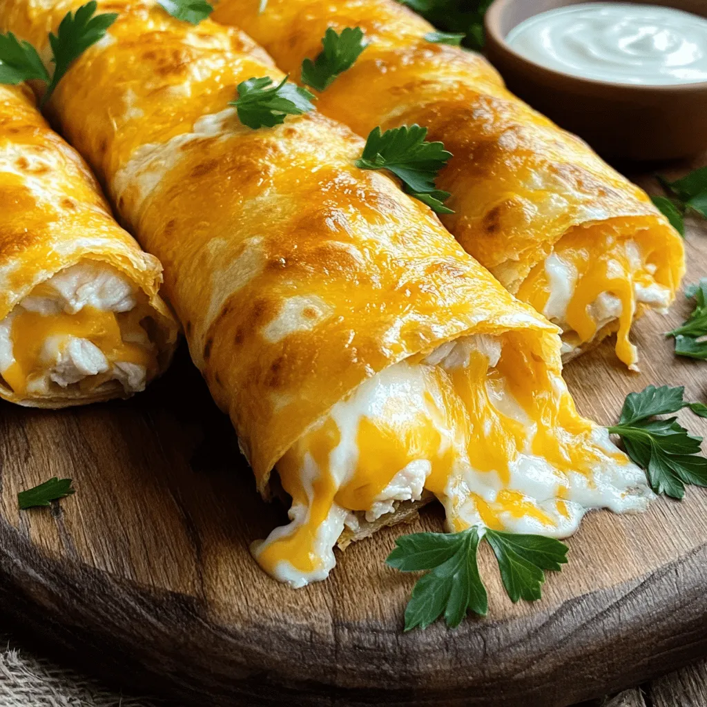 Easy Cheesy Chicken Garlic Wraps Quick and Tasty Meal