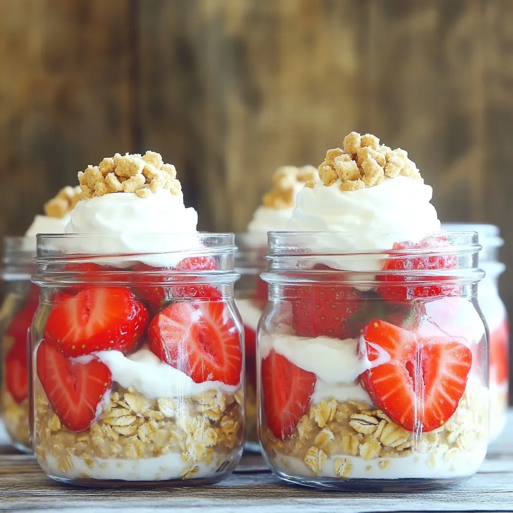 Strawberry Shortcake Overnight Oats Tasty and Easy Recipe