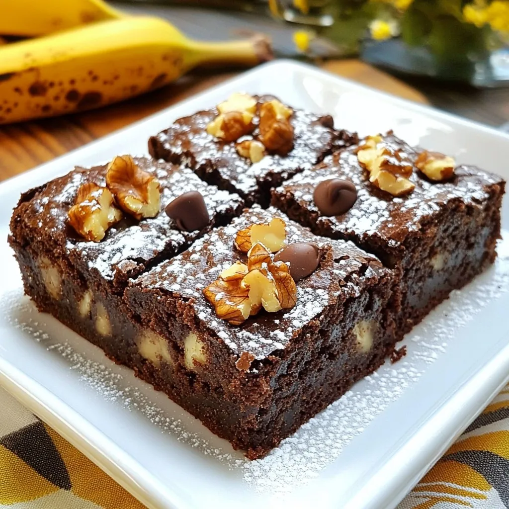 Banana Bread Brownies Simple and Delicious Treat