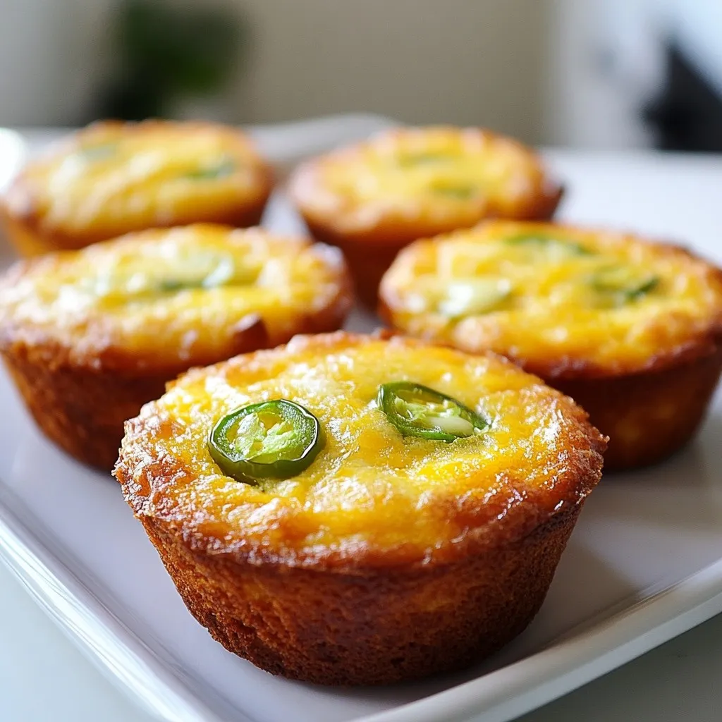 Cheddar Jalapeño Cornbread Muffins Flavor Explosion