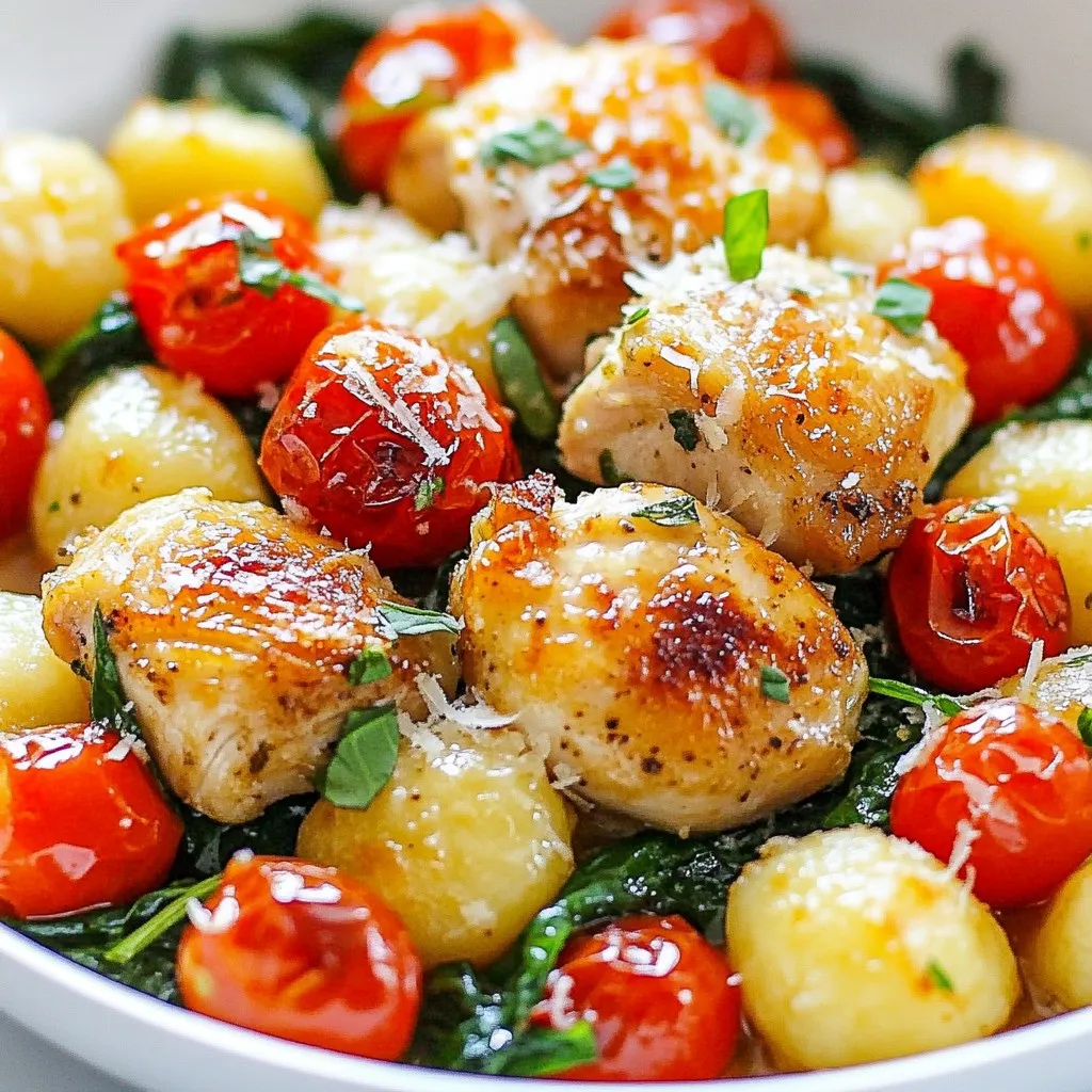 One Pan Garlic Chicken Gnocchi Simple Weeknight Meal