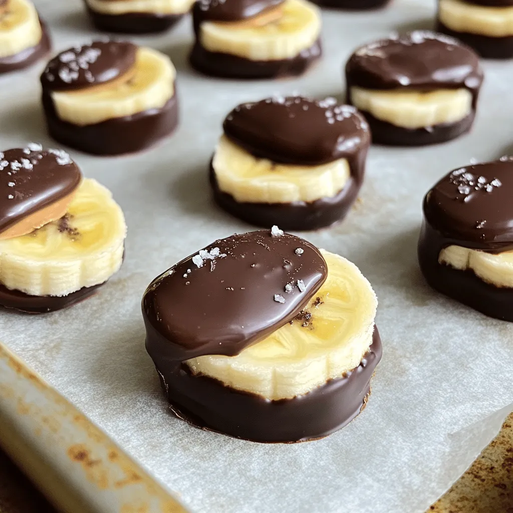 Frozen Peanut Butter Cup Banana Bites Tasty Snack Treat