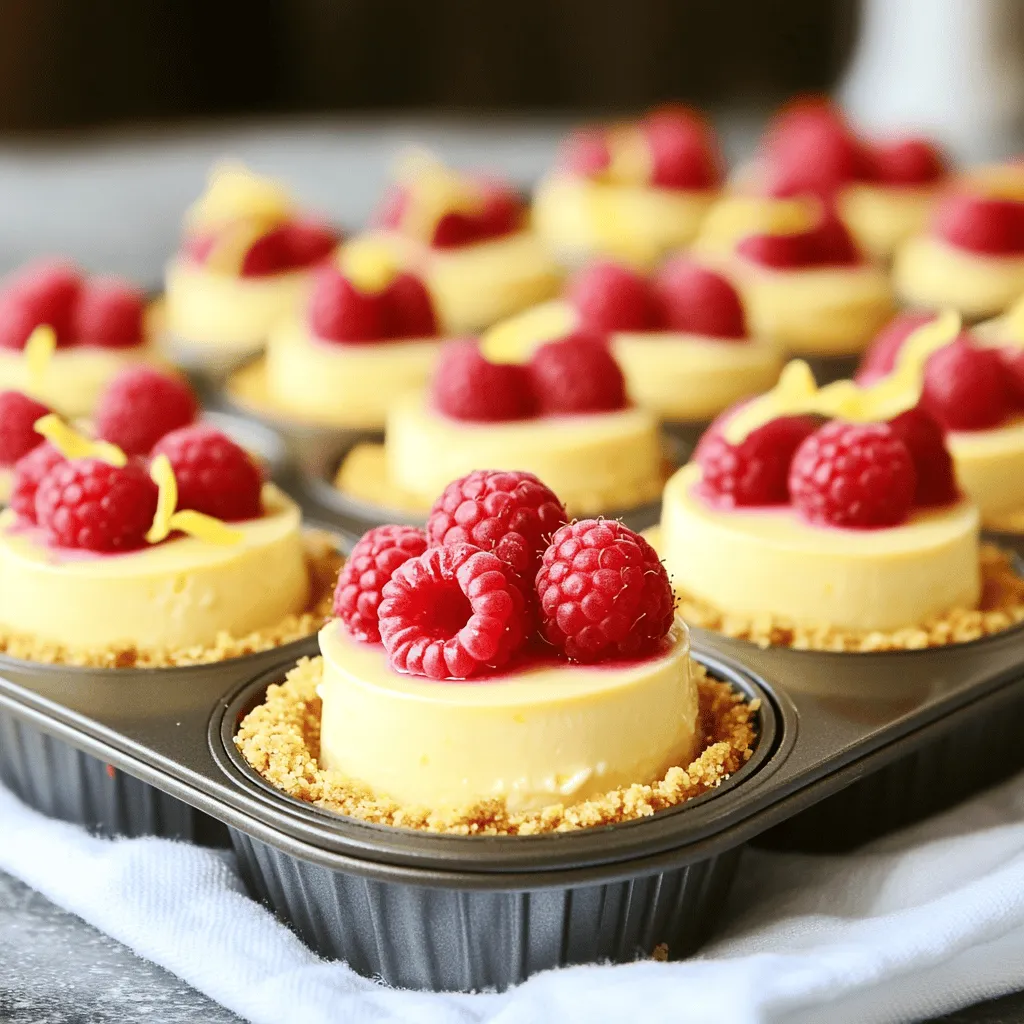 Mini Lemon Raspberry Cheesecakes Delightful and Easy