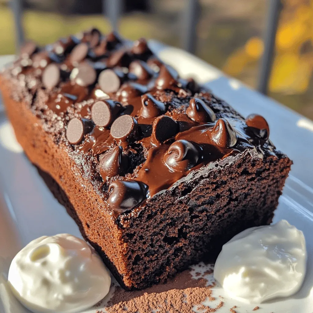 Flourless Double Chocolate Banana Bread Delightful Treat