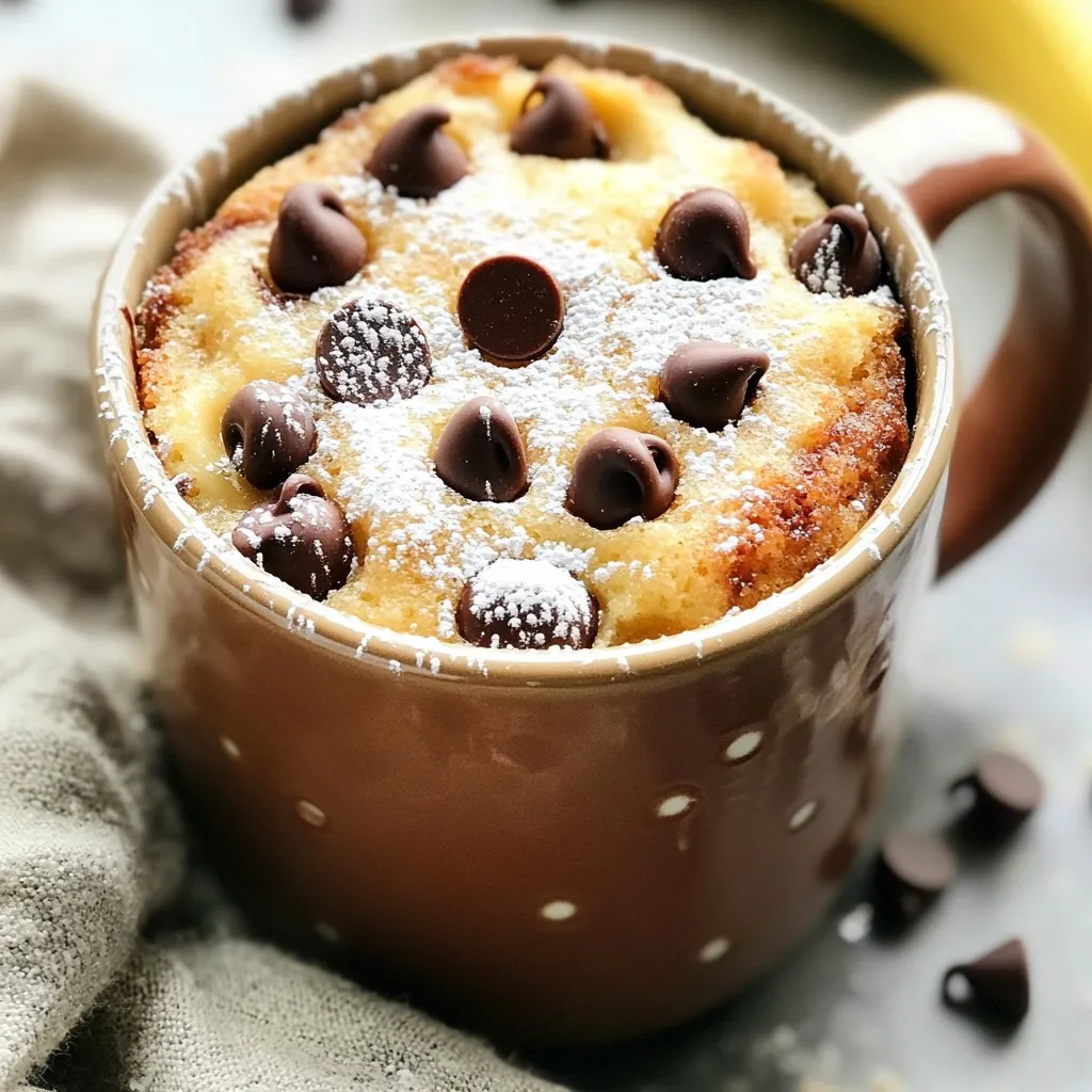 Moist Banana Chocolate Chip Mug Cake Delight Recipe