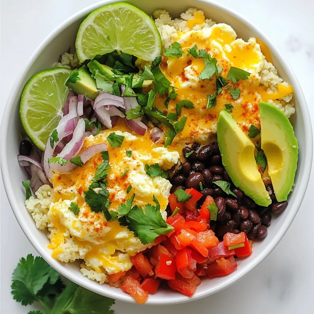 Minute Low-Carb Breakfast Burrito Bowl Delight