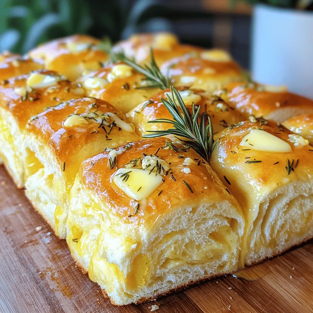 Rosemary Garlic Pull Apart Bread Irresistible Delight
