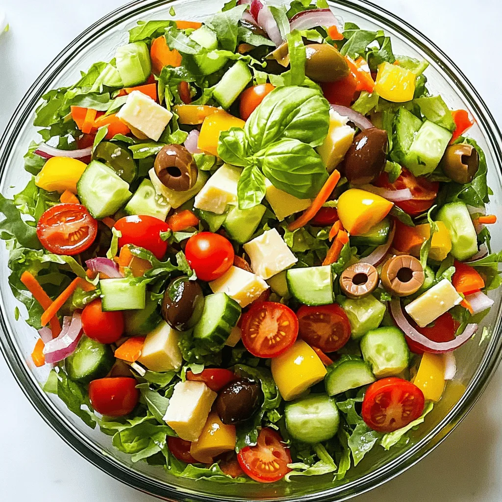 Grinder Salad Fresh and Flavorful Veggie Dish