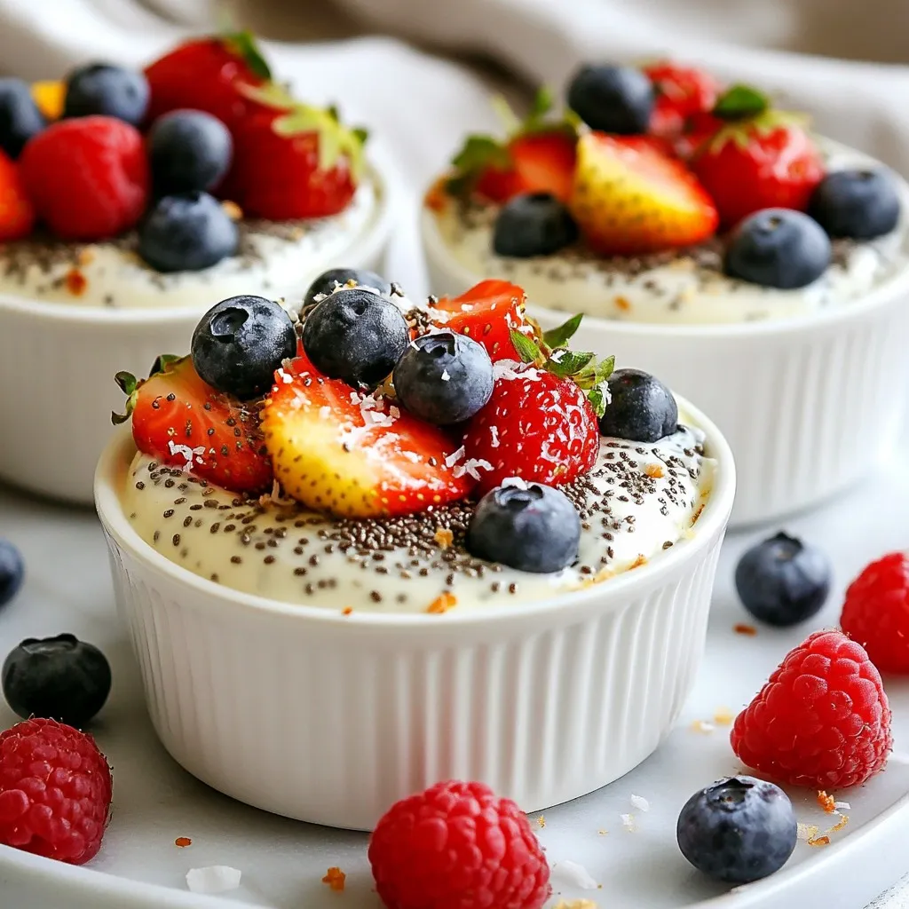 Vanilla Chia Seed Pudding Cups Smooth and Creamy Treat