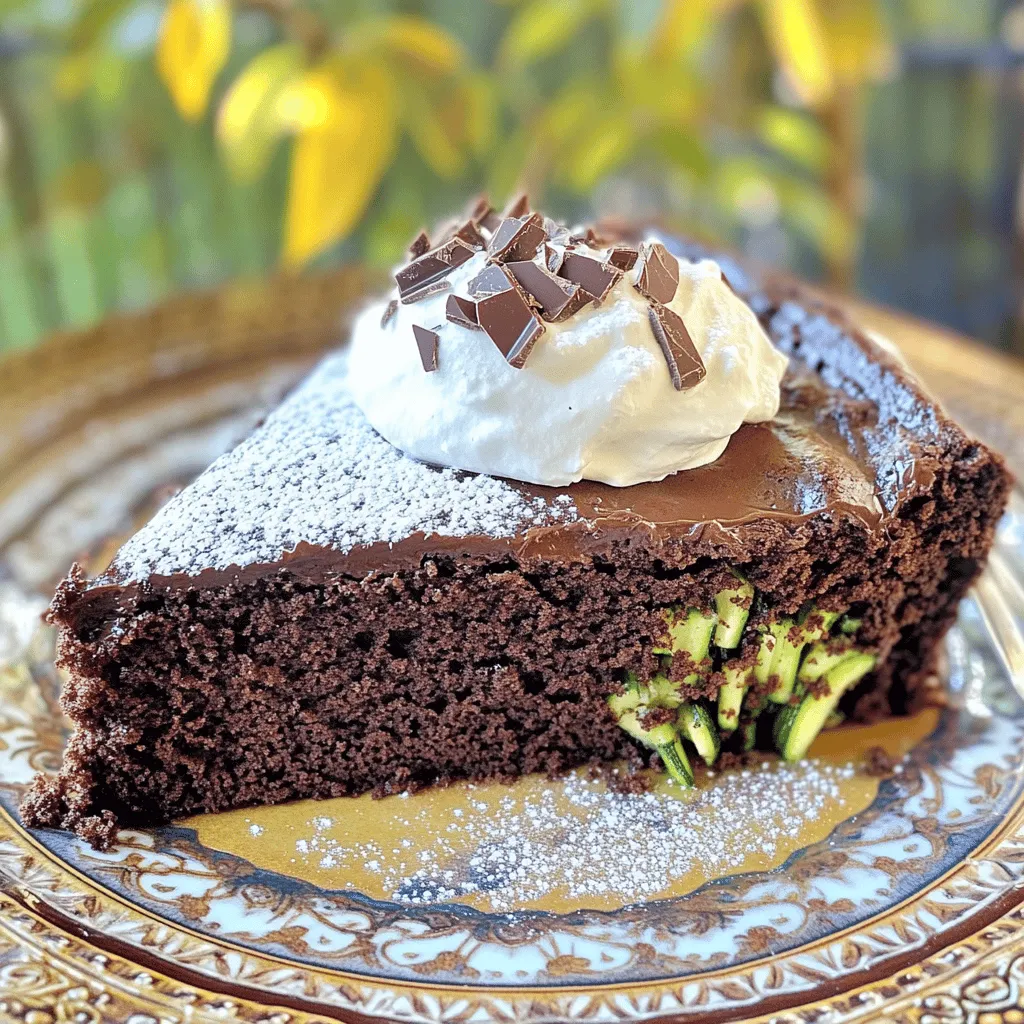 Chocolate Zucchini Cake Moist and Simple Delight