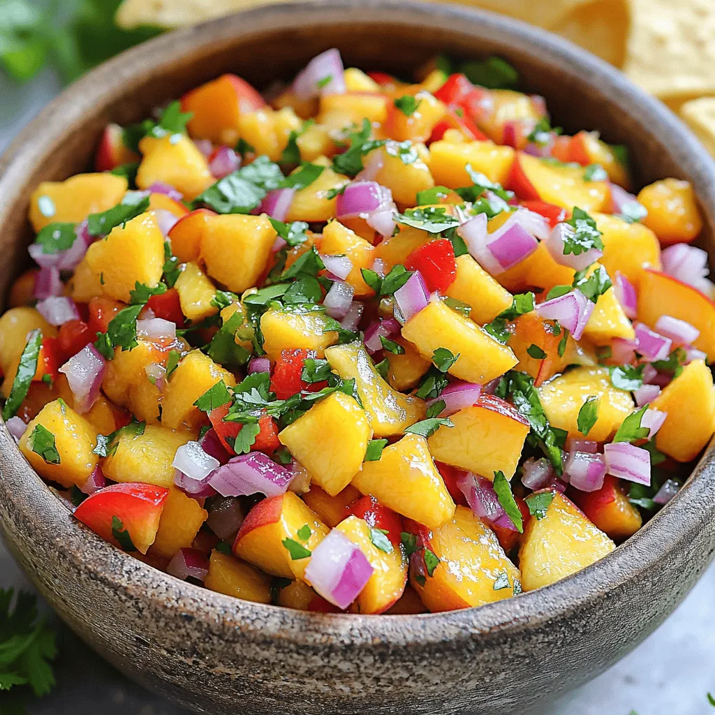 Easy Recipe for Canning Sweet and Spicy Peach Salsa