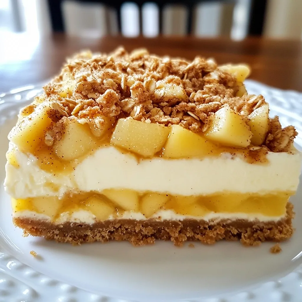 Apple Crisp Cheesecake Delightful and Easy Recipe