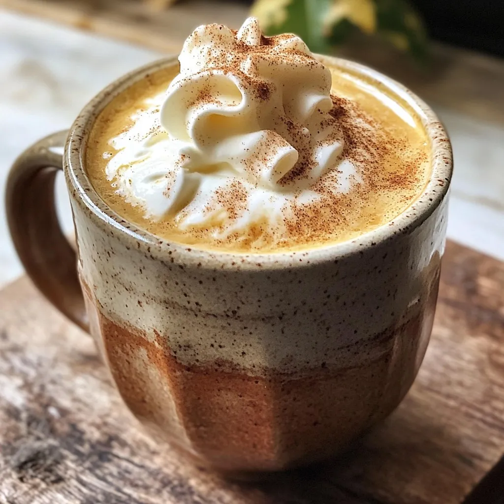 Spiced Maple Latte with Whipped Cream Delight