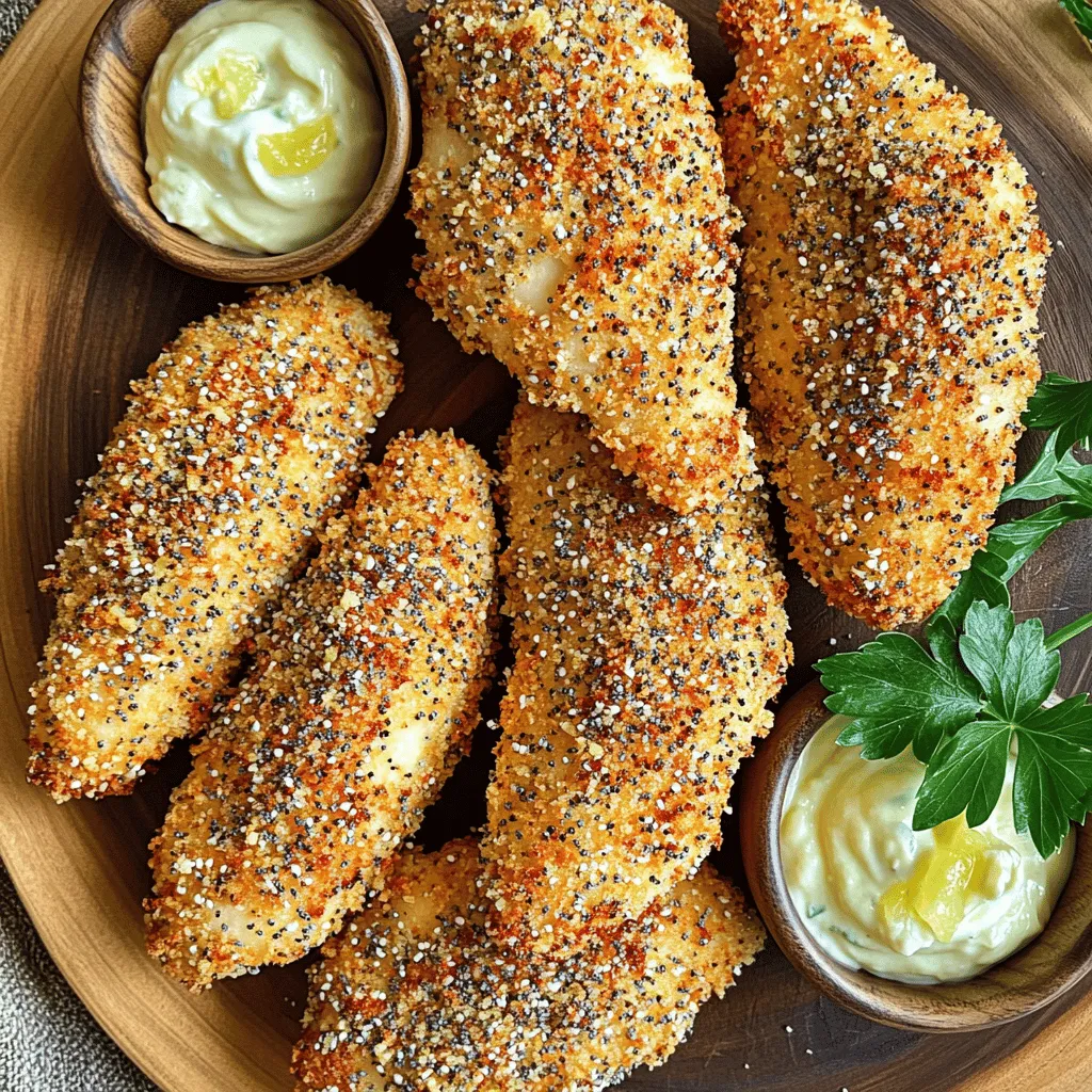 Air Fryer Everything Bagel Chicken Tenders Crunch