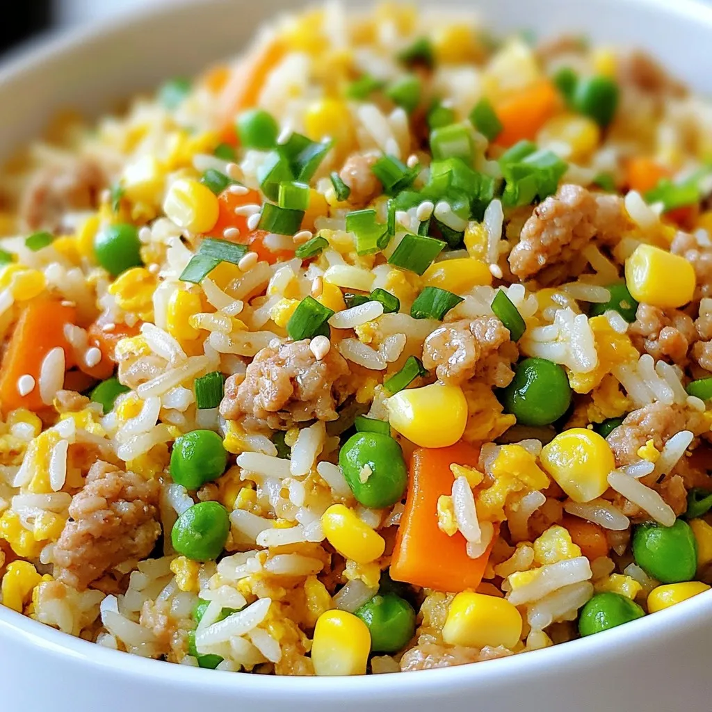 Minute Ground Chicken Fried Rice Easy and Quick Meal