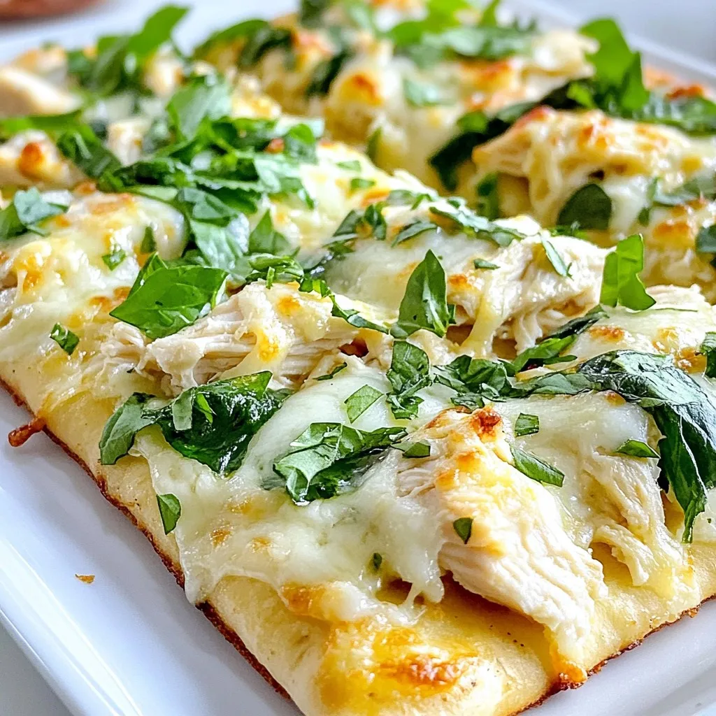 Chicken Alfredo Flatbread Flavorful and Easy Recipe