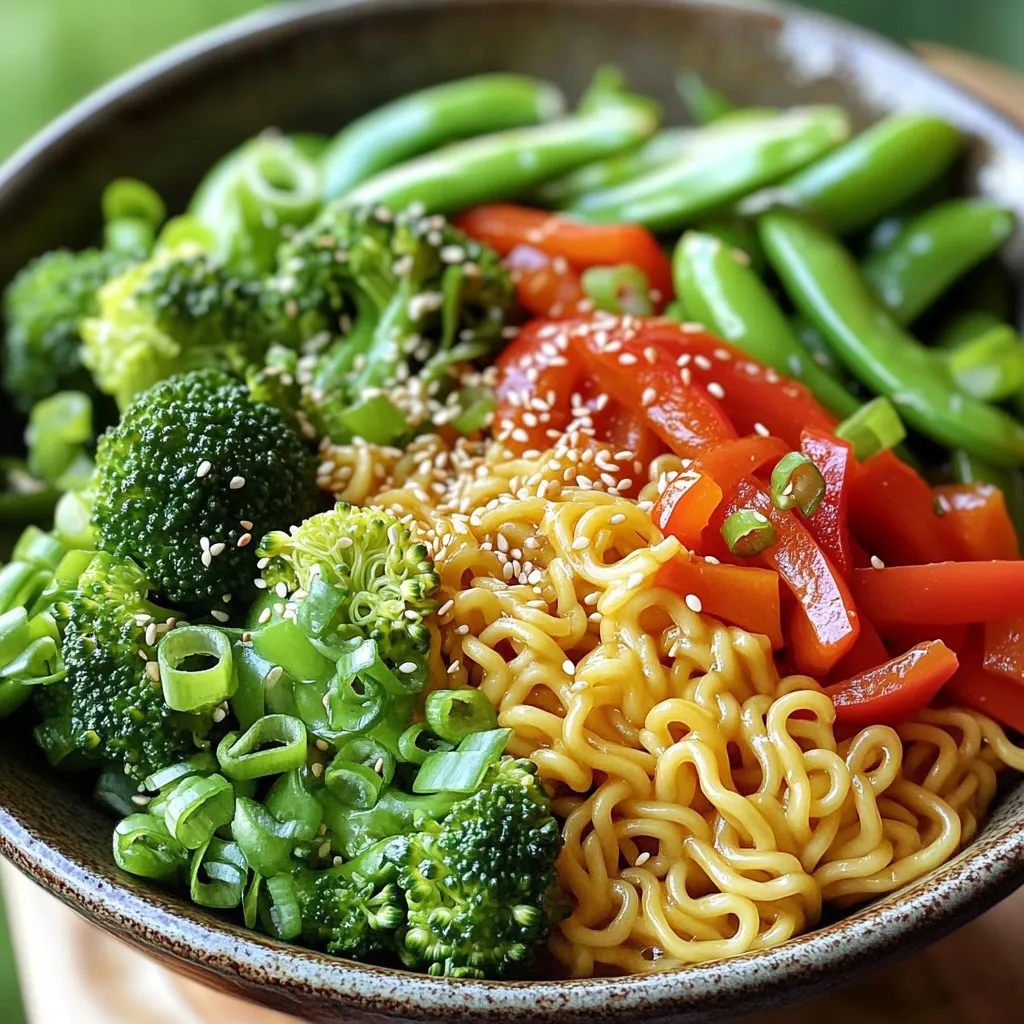 Spicy Garlic Ramen Noodle Stir Fry Quick and Tasty Meal