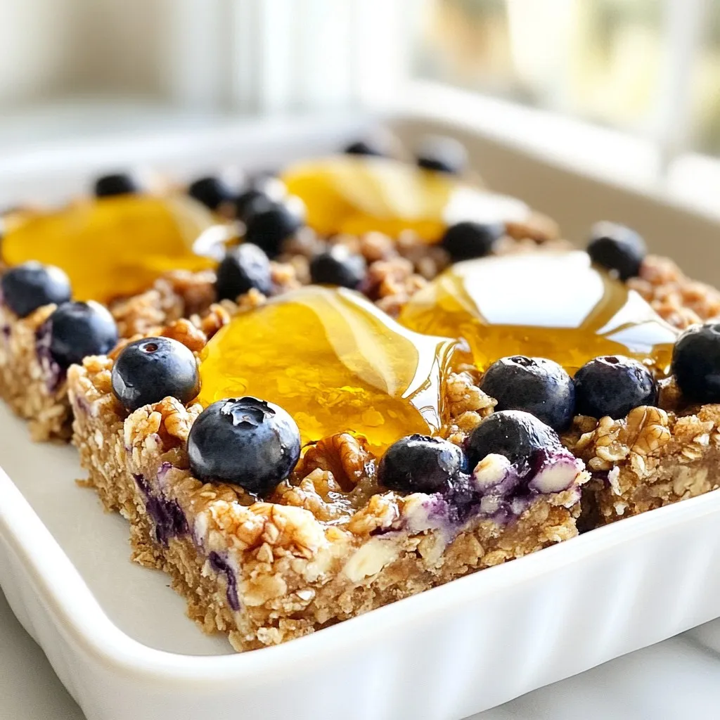 Blueberry Oatmeal Breakfast Bars Delightful and Nutritious