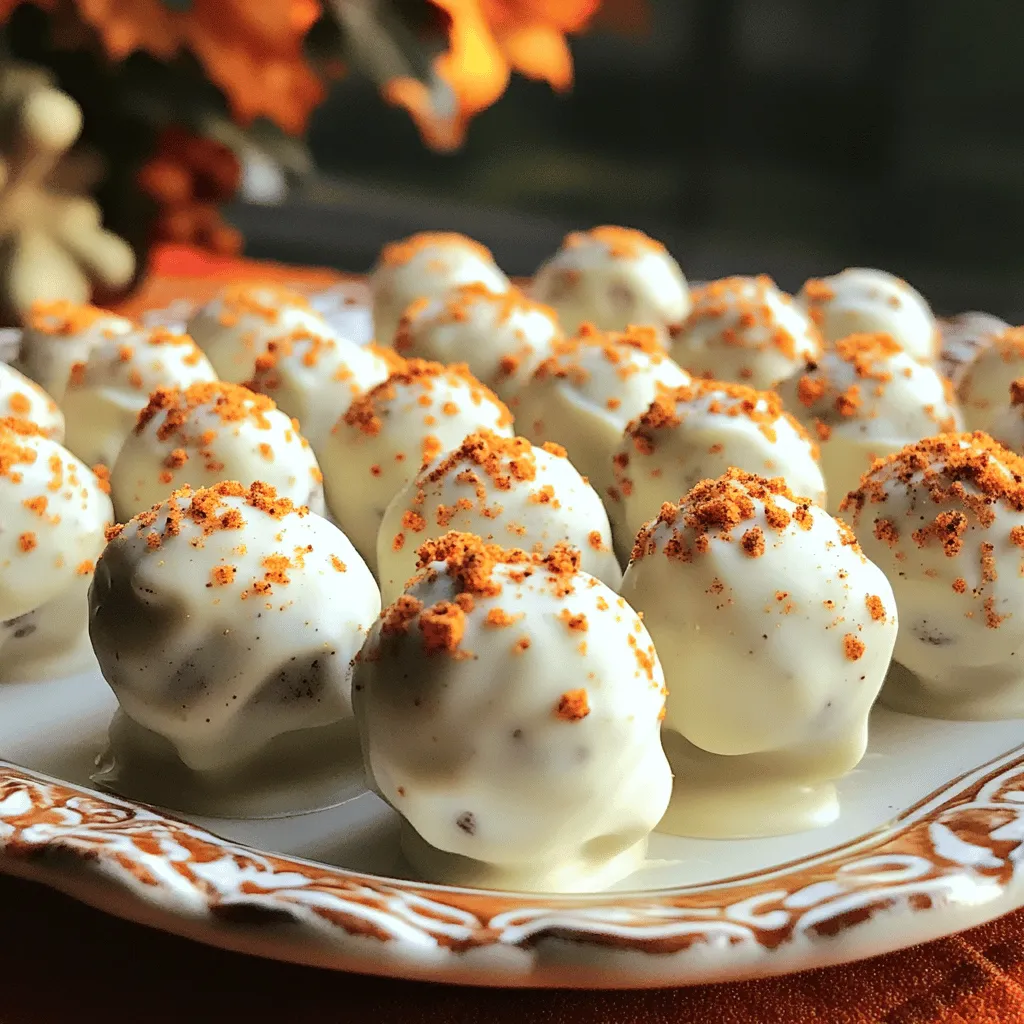 No Bake Pumpkin Spice Oreo Truffles Delightful Treat