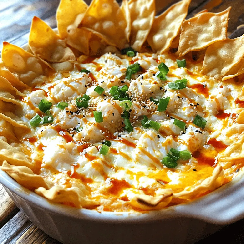 Crab Rangoon Dip with Wonton Chips Tasty and Fun